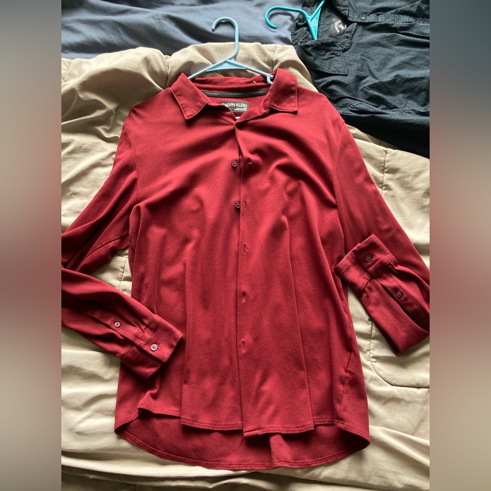Calvin Klein Large button up long sleeve shirt